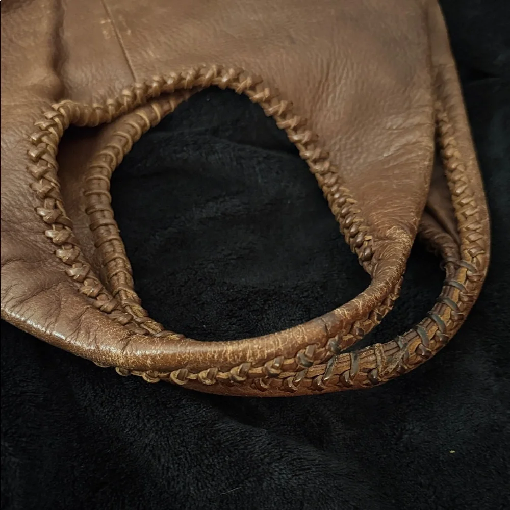 Banana Republic Tan Leather Hobo Bag